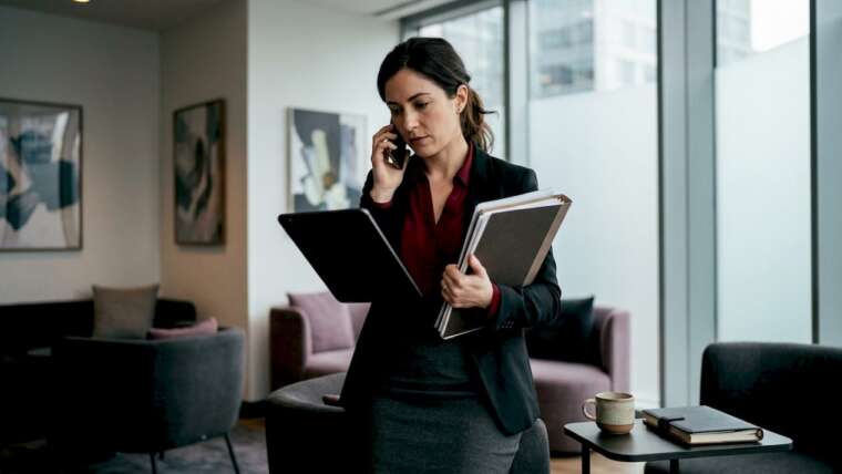 Corporate planner booking mobile bar by phone