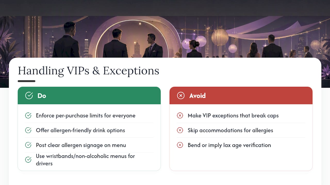 How Do You Handle VIPs and Guest Exceptions? — overview diagram