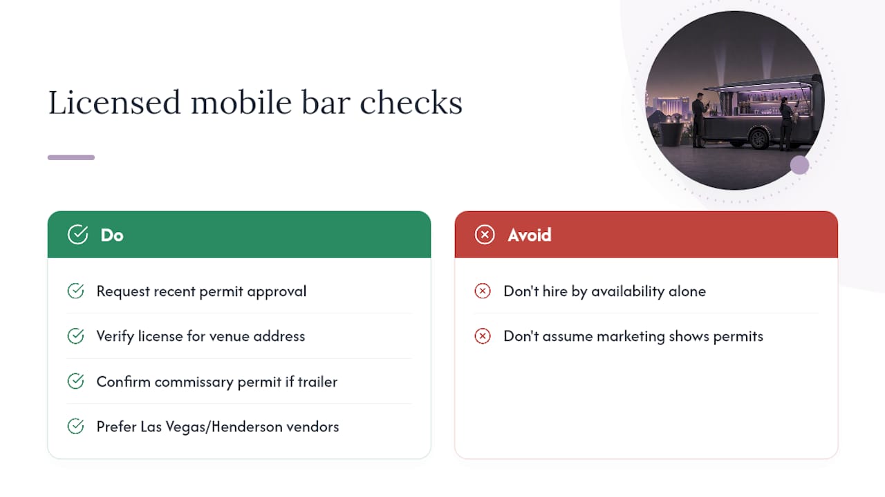 Which Licensed Mobile Bartending Services Cover Las Vegas Venues? — overview diagram