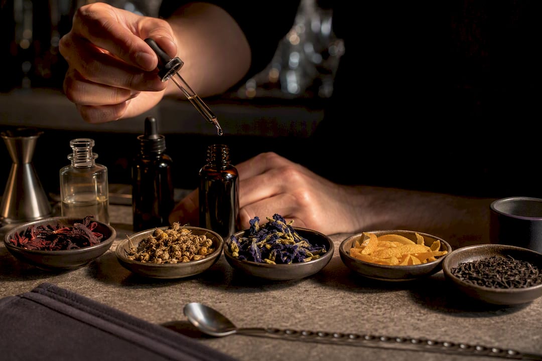 Botanical ingredients used in cocktails