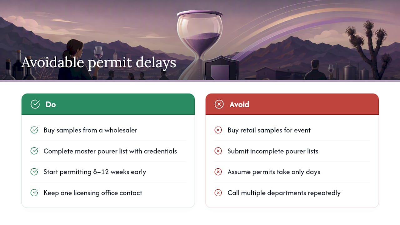 Where Nevada Event Organizers Actually Lose Time on Permits — overview diagram