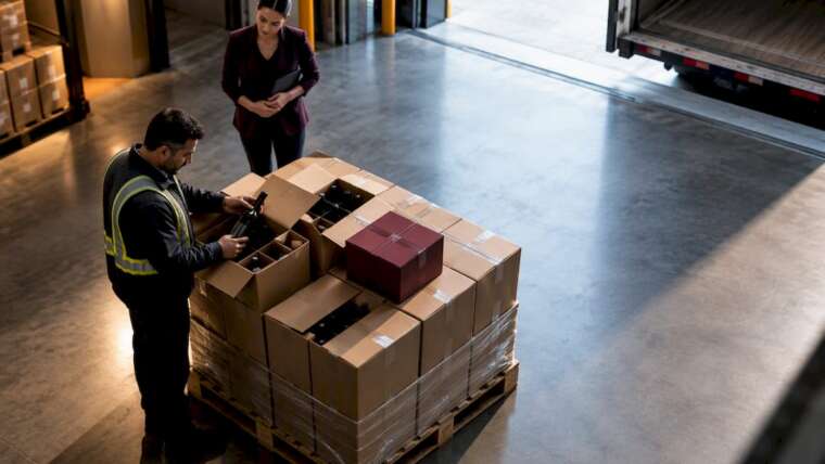 Liquor cases received at Nevada warehouse