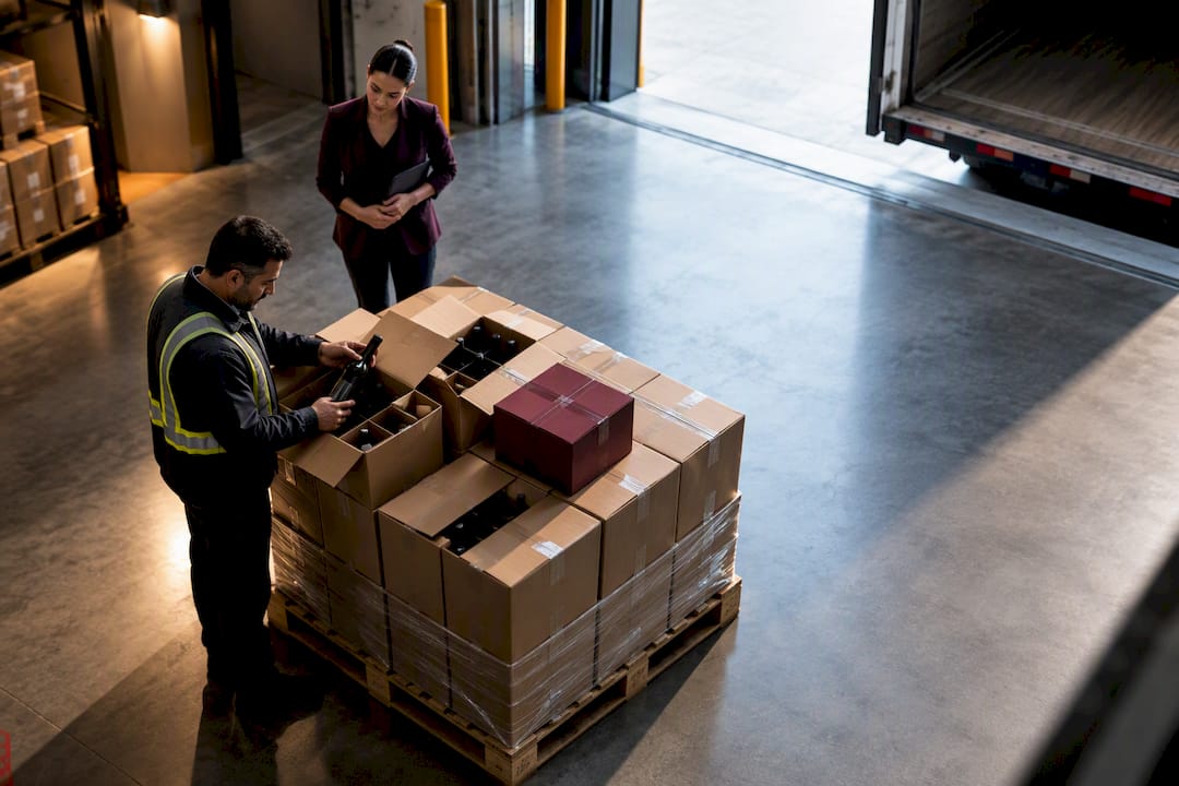 Liquor cases received at Nevada warehouse